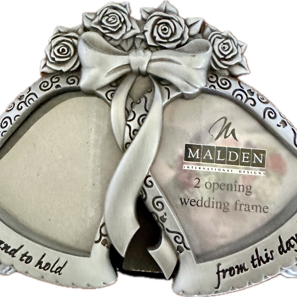 Picture frame wedding gift To have and to hold from this day forward. Silver